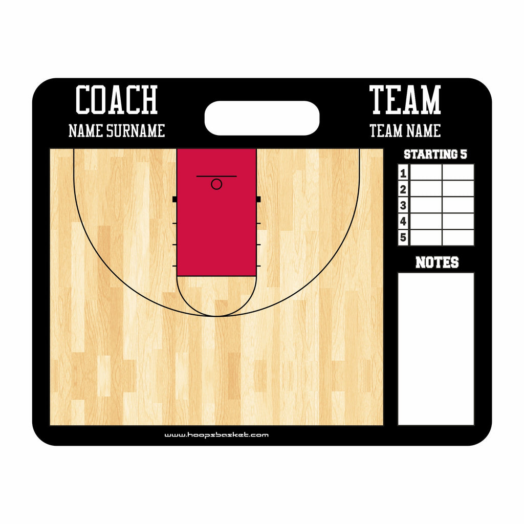 Custom High School Basketball Coaching Board 15.7 x 12.6 in (Magnetic)