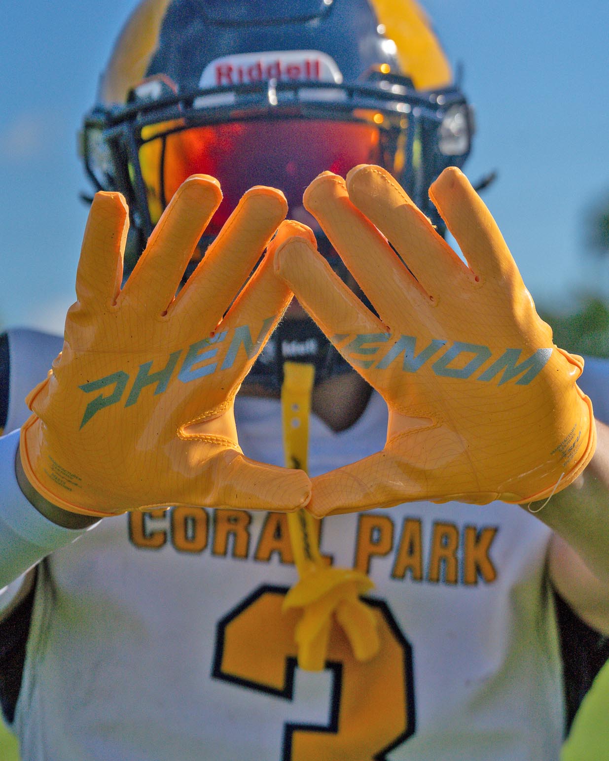 Phenom Elite VPS5 Adult Football Gloves - Team Colors