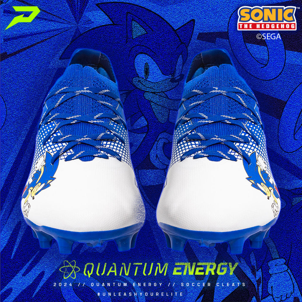 Sonic the Hedgehog Flag Football Cleats - Quantum Energy by Phenom Elite